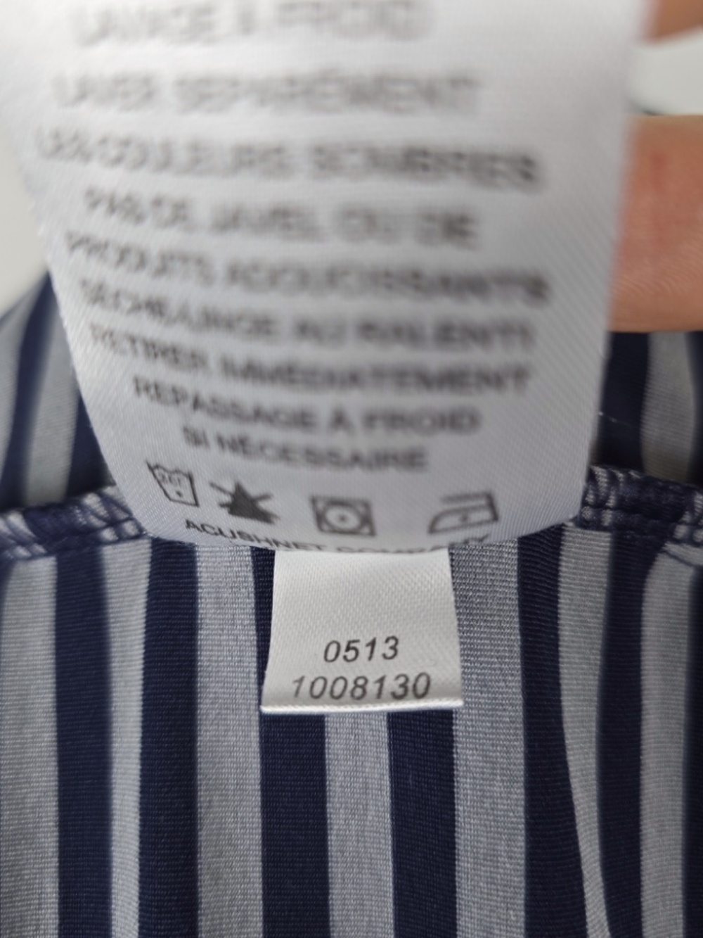 FootJoy Oak Tree National Pro Shop Golf Polo Mens M Navy Gray Striped - Picture 8 of 9